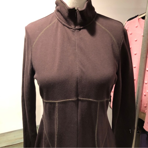 Athleta Long Sleeve Brown Dress Medium - Picture 2 of 7